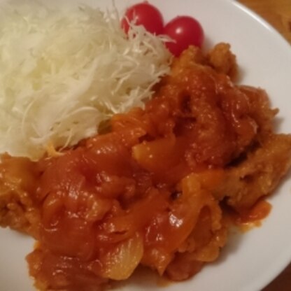 鶏むね肉でヘルシーだけど飽きのこない味でメイン料理になりました♪